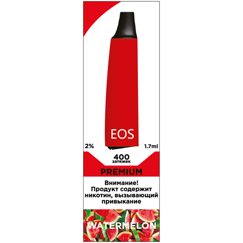 Купить EOS e-stick Premium - WATERMELON, 400 затяжек, 20 мг (2%)