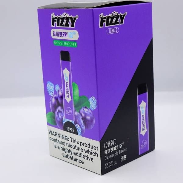 Купить FIZZY Jungle - Черника Лед, 450 затяжек, 20 мг (2%)