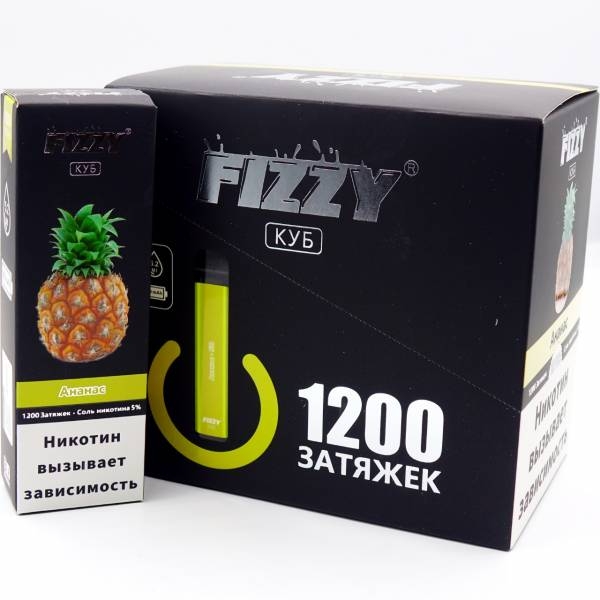 Купить FIZZY Cube - Ананас, 1200 затяжек, 50 мг (5%)