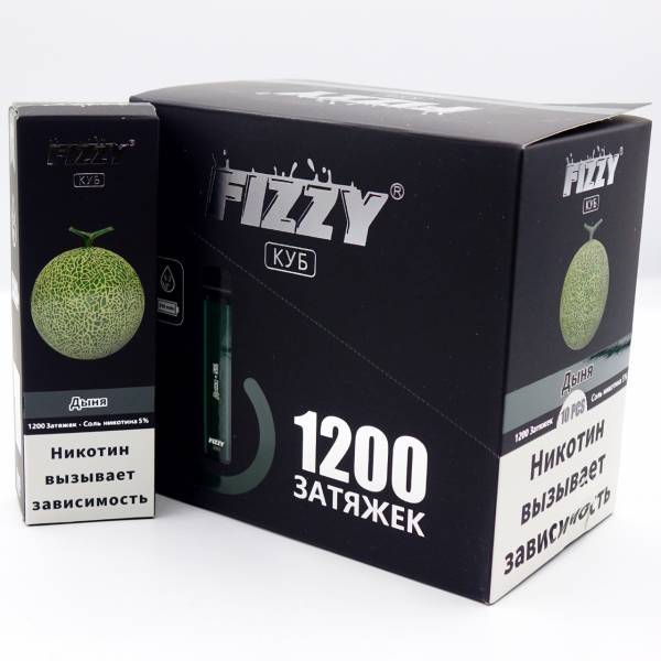 Купить FIZZY Cube - Дыня, 1200 затяжек, 50 мг (5%)