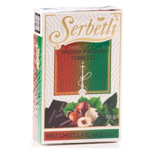 Купить Serbetli - Mint Chocolate Hazelnut (Шоколад с орехами и мятой) 50г