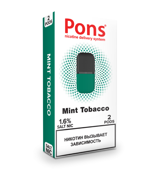 Купить Картридж Pons Mint Tobacco (Мята, Табак) x 2