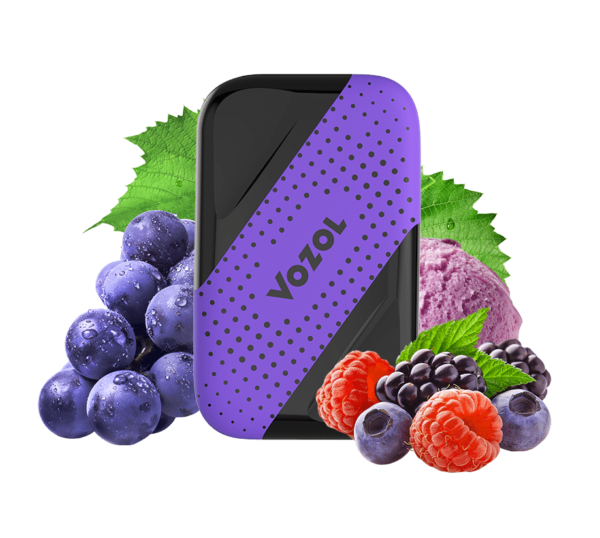 Купить Vozol D4 - Grape Ice + Mixed Berries Ice Cream , 1000 затяжек, 20 мг (2%)