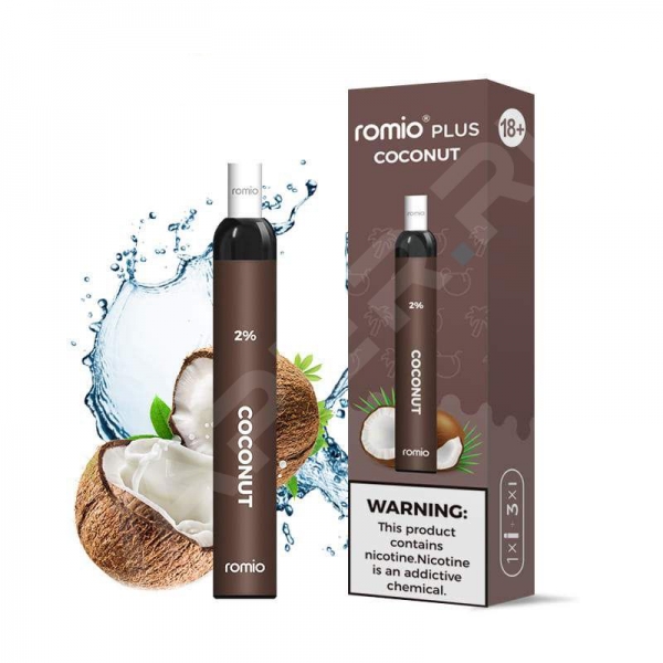 Купить Romio Pus - Coconut (Кокос), 500 затяжек, 20 мг (2%)
