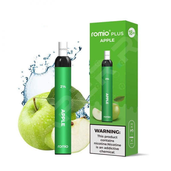 Купить Romio Pus - Apple (Яблоко), 500 затяжек, 20 мг (2%)