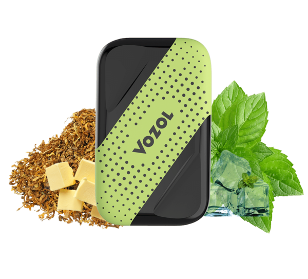 Купить Vozol D4 - Butter Tobacco+Mint , 1000 затяжек, 20 мг (2%)