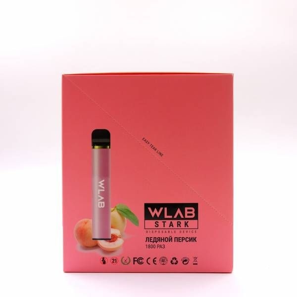 Купить Wlab - Ледяной персик, 1800 затяжек, 20 мг (2%)