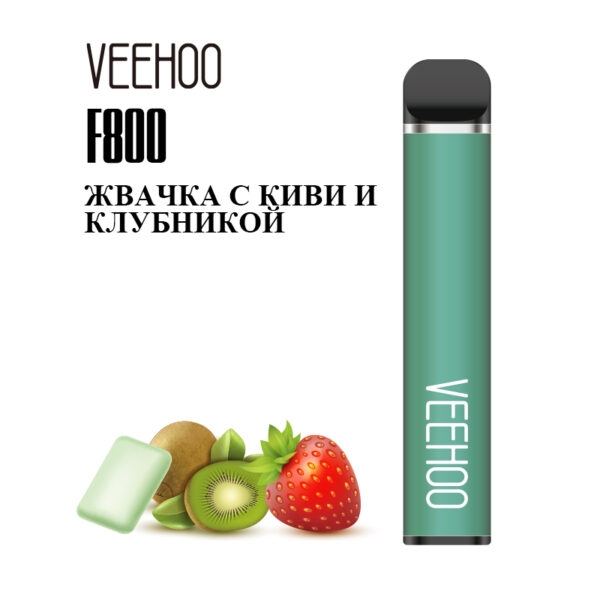 Купить Vehoo - Жвачка с киви и клубникой, 1500 затяжек, 20 мг (2%)