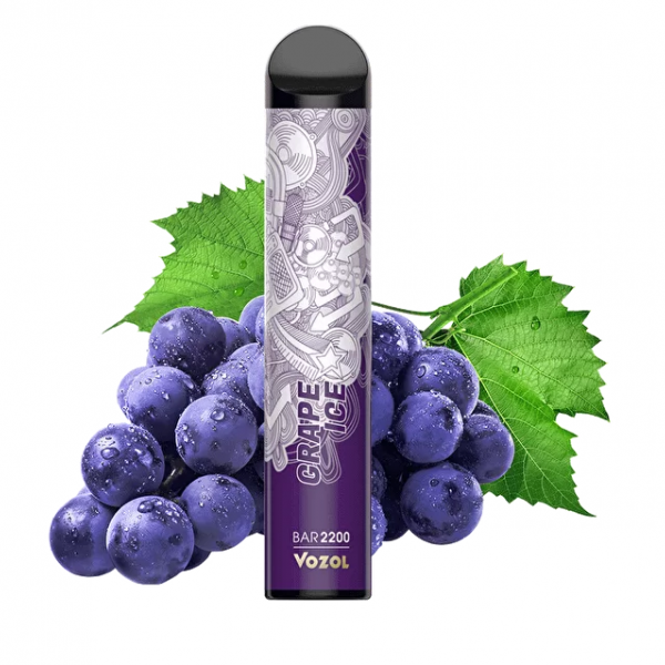 Купить Vozol Bar - Виноградный лед, 1600 затяжек, 20 мг (2%)