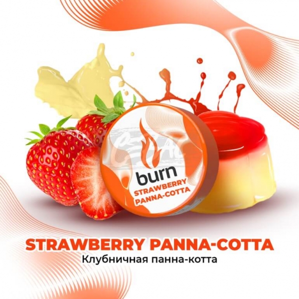Купить Burn - Strawberry Panna-Cotta (Клубничная Панна-Кота) 200г